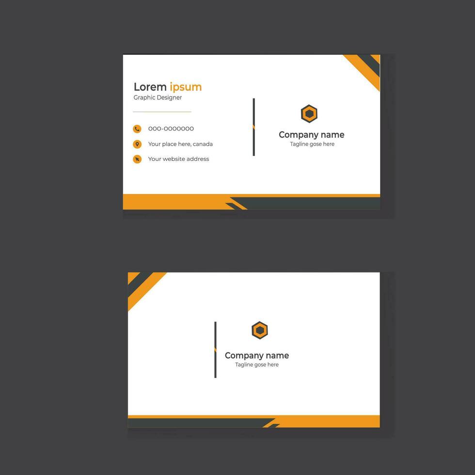 Amazing business card design vector