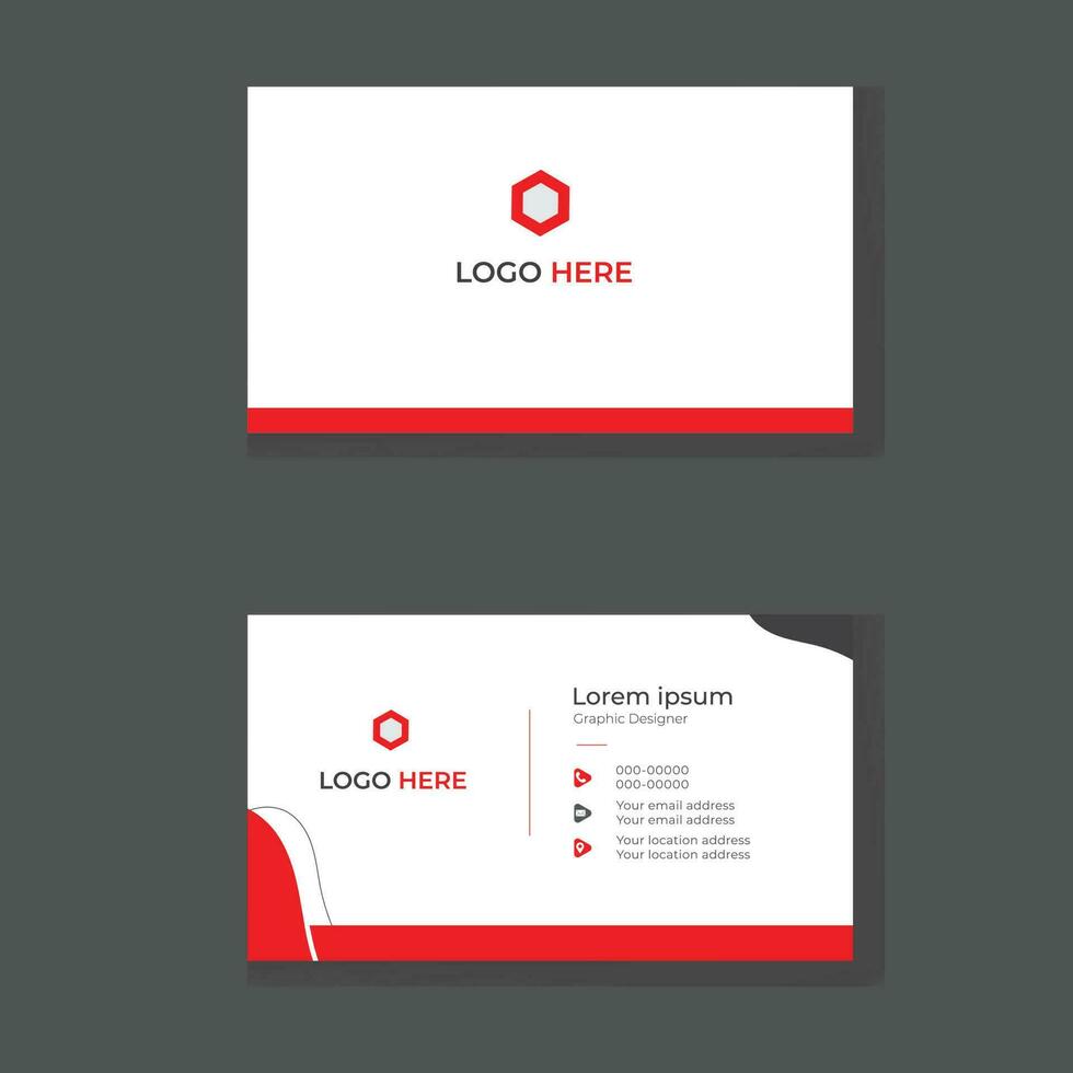 Print Creative Business Card Template vector