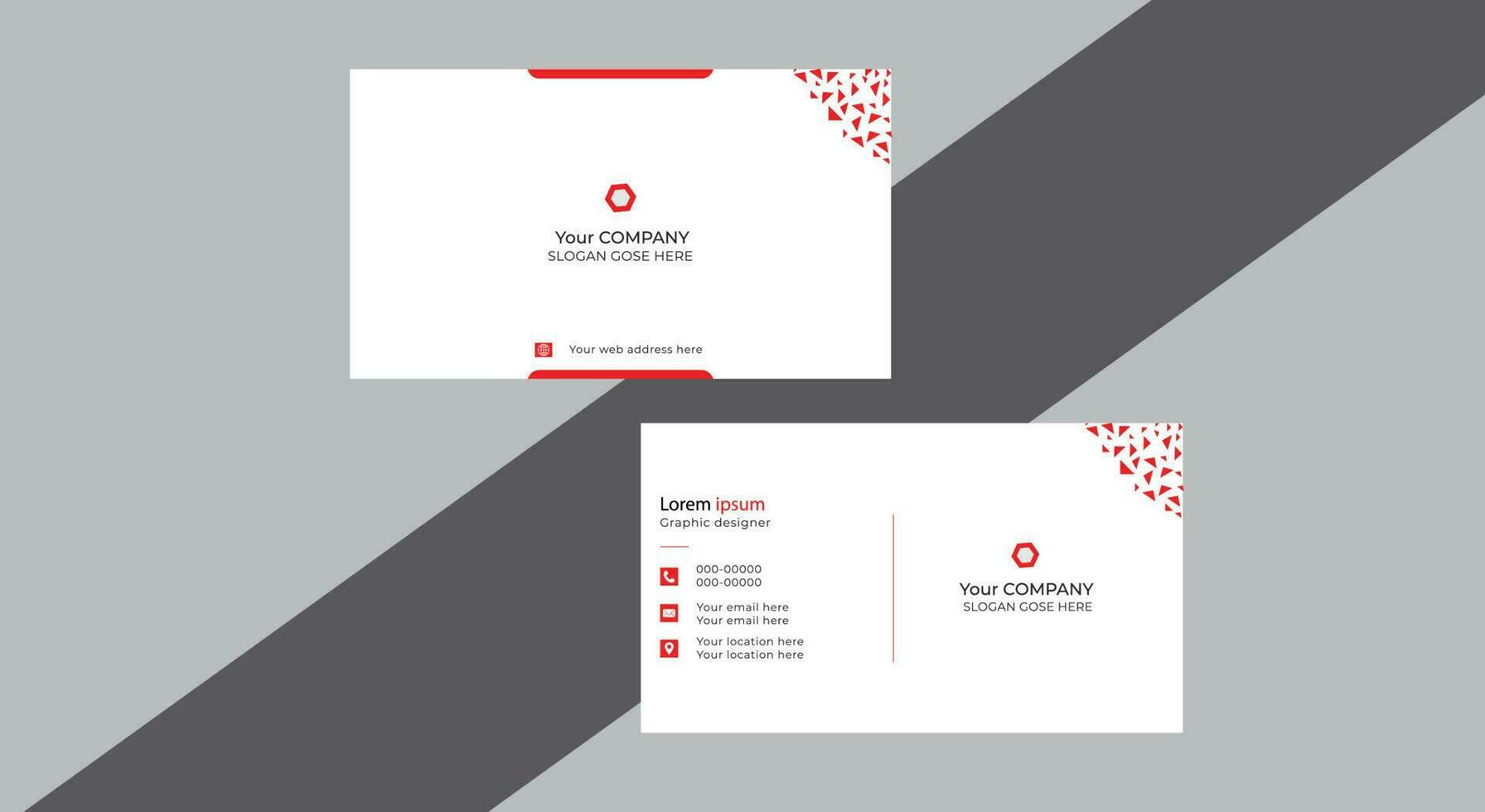 Business card design vector