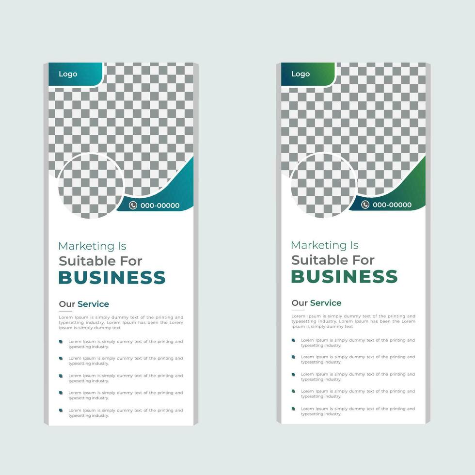 professional business corporate roll-up banner design for grow up your business to a high level. roll up or pull up display exhibition standee banner vector