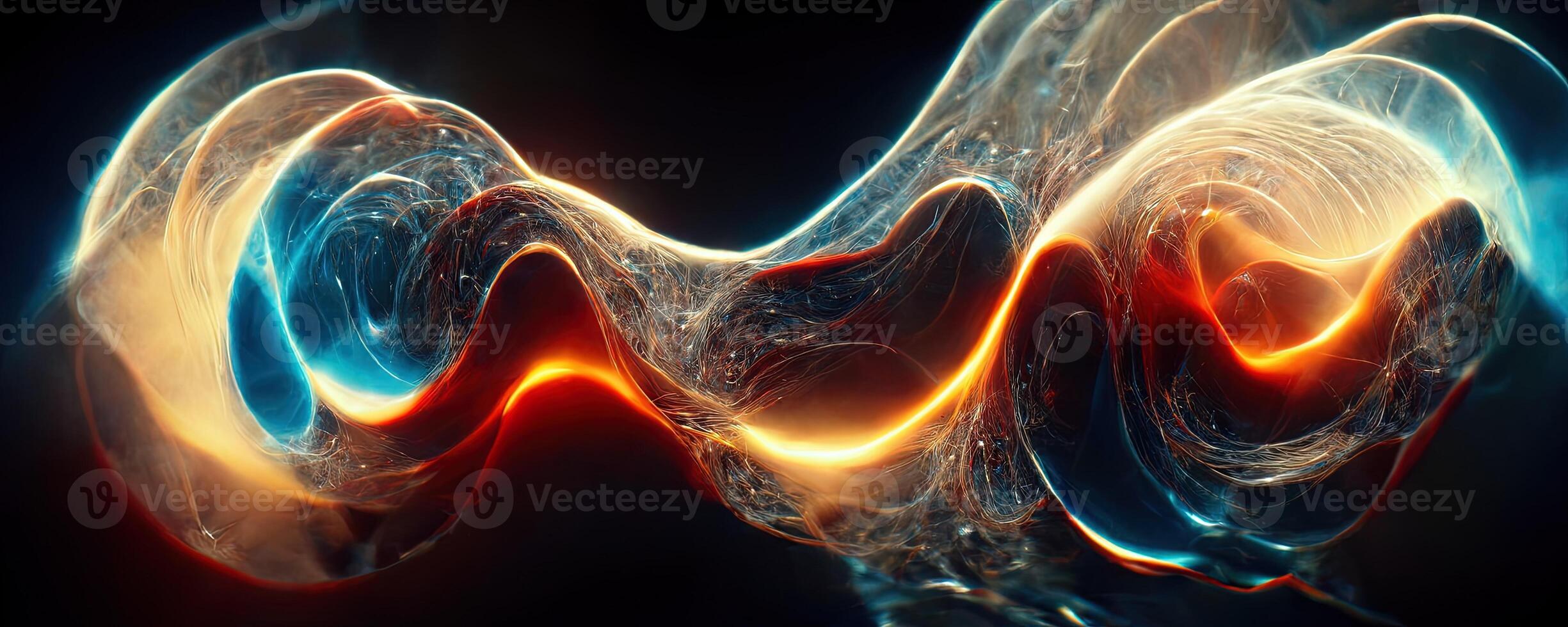 Illusion or dream, innovation or exploration, technology or sci fi. Physics quantum fluctuations 8k octane rendered ultra realistic. Digital art banner for game or movie. photo