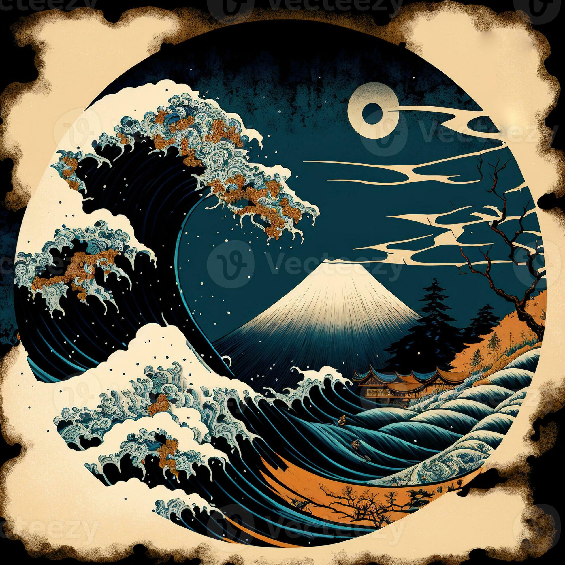 波の絵 72 浮世絵 波 Stock Photos, High-Res Pictures, and Images