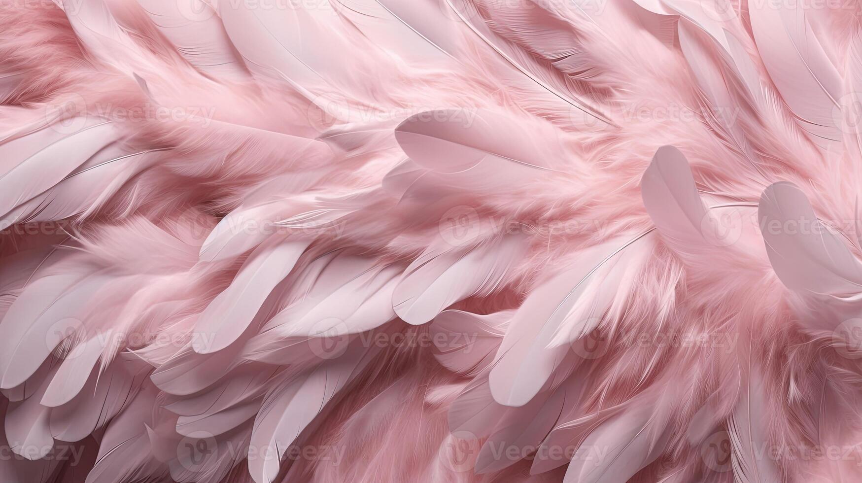 Closeup Pink Feathers Background Stock Image - Image of effortless