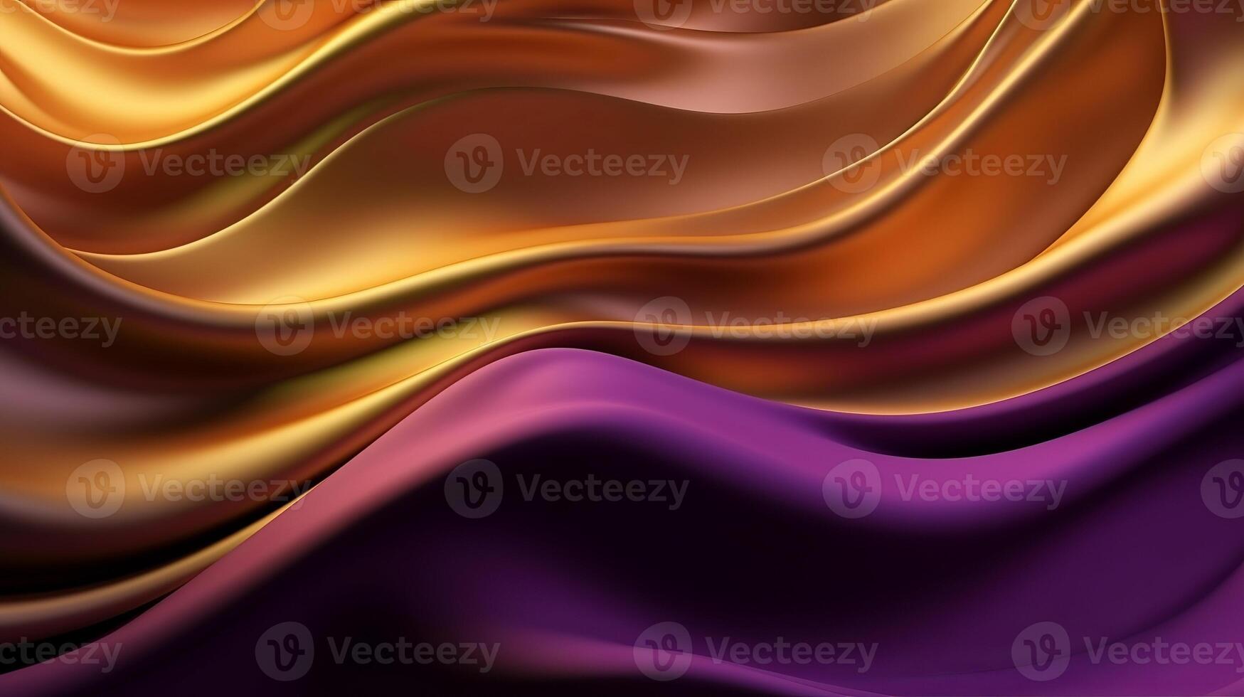 Hypothetical Foundation with Wave Shinning Gold and Purple Point Silk Surface. photo
