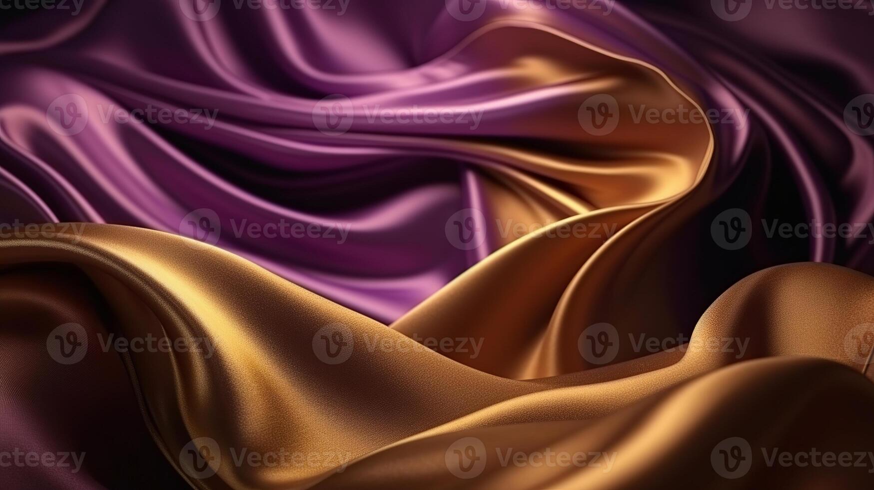 Remarkable Establishment with Wave Shinning Gold and Purple Point Silk Surface. Creative resource, photo