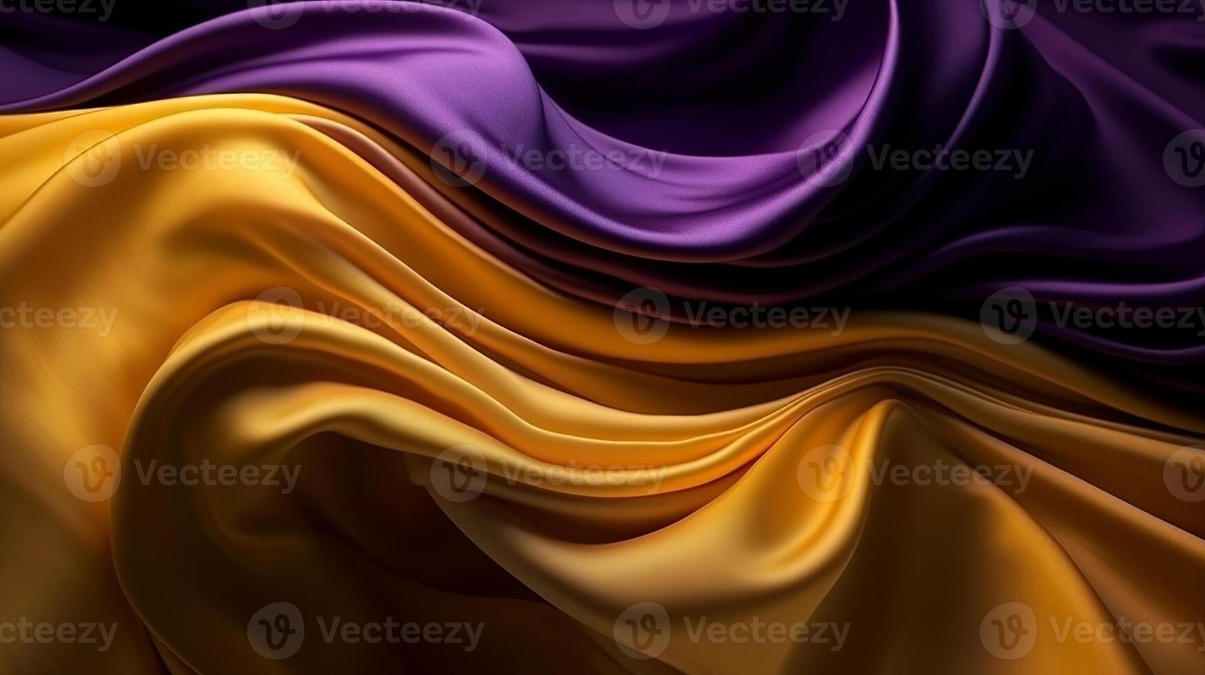 Exceptional Foundation with Wave Shinning Gold and Purple Point Silk Surface. Creative resource, photo