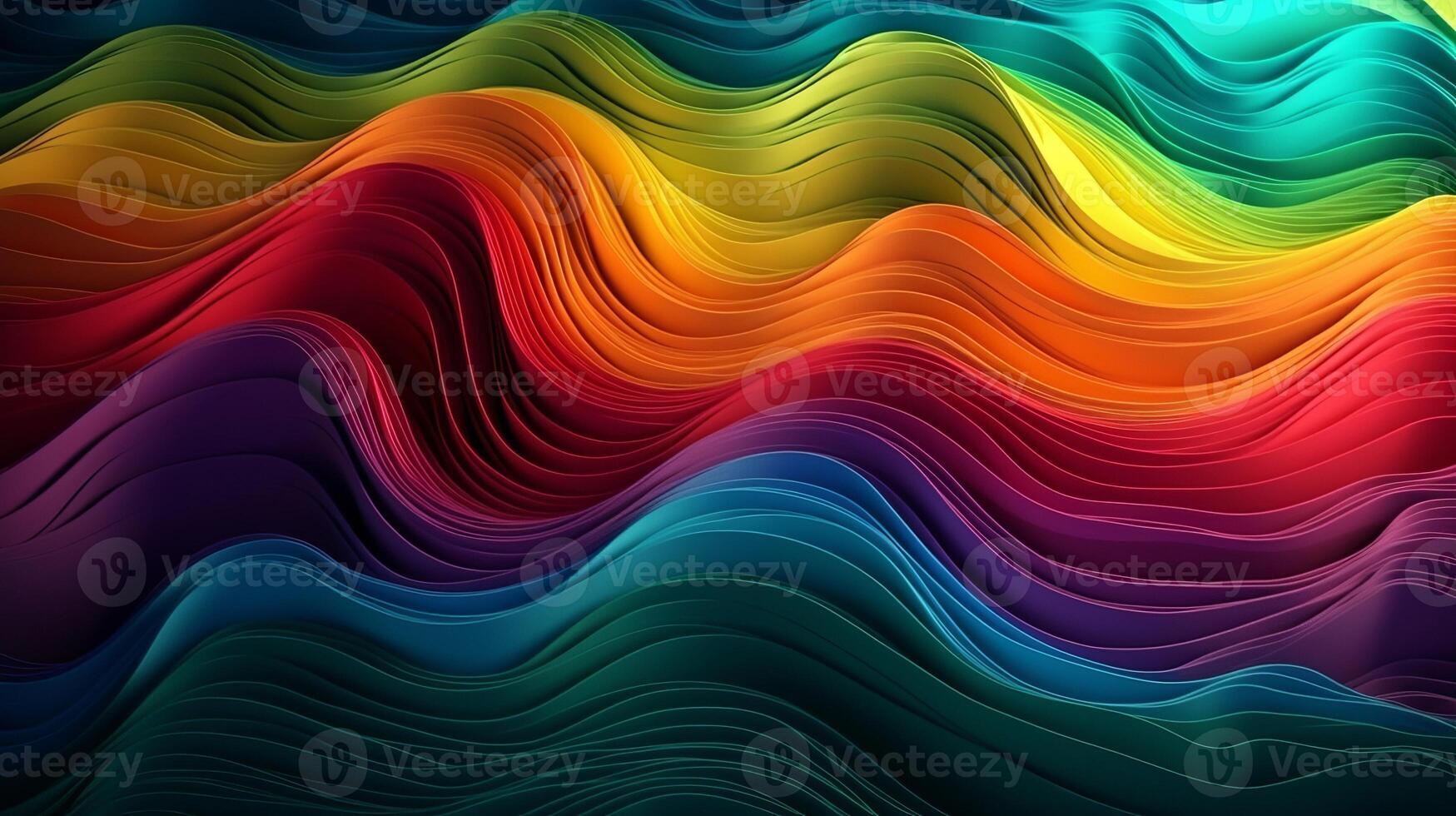 Shinning Multicolored Wave Establishment. Creative resource, photo