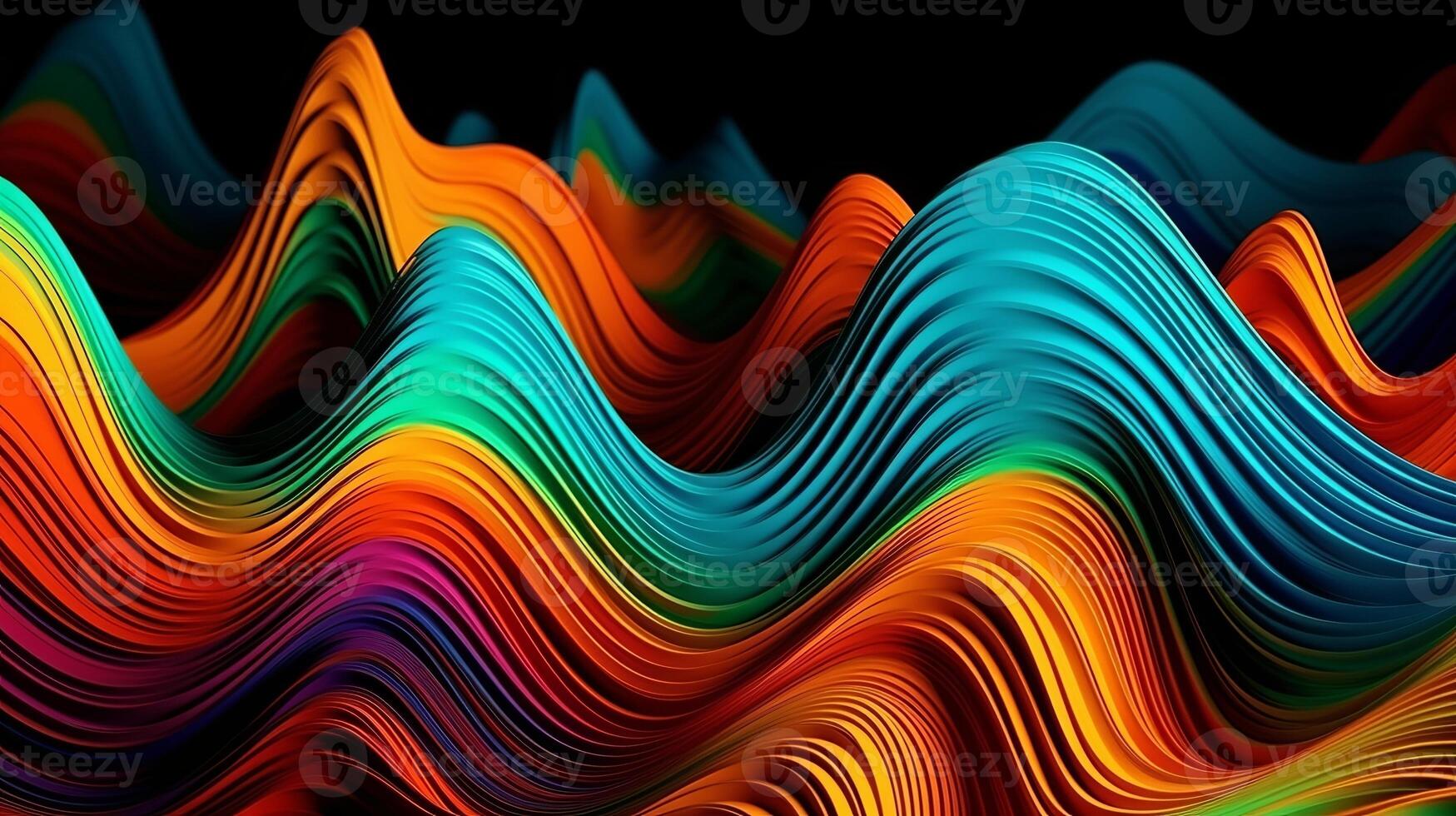 Shinning Multicolored Wave Foundation. Creative resource, photo