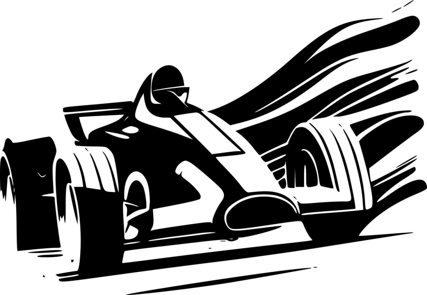 Racing - Minimalist and Flat Logo - Vector illustration