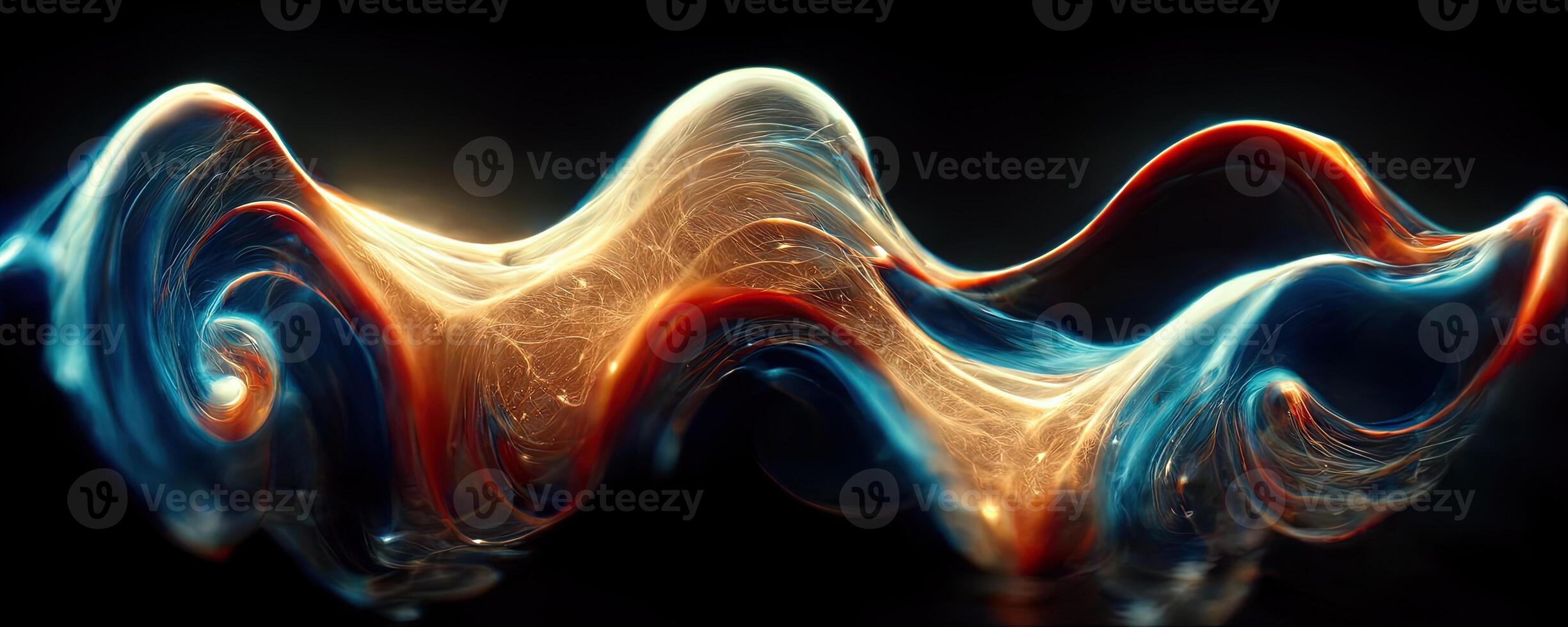 Illusion or dream, innovation or exploration, technology or sci fi. Physics quantum fluctuations 8k octane rendered ultra realistic. Digital art banner for game or movie. photo