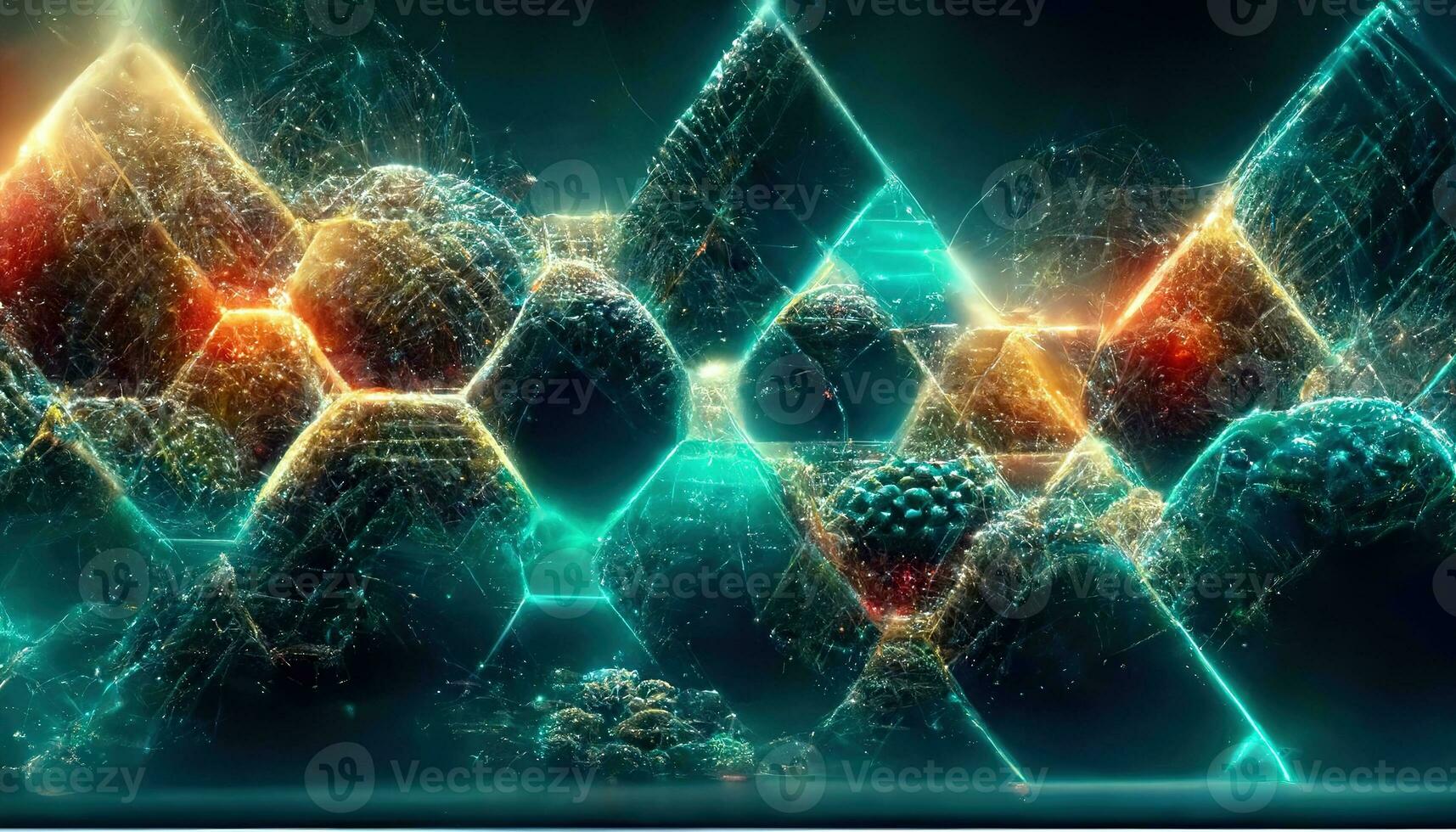 3d abstract tech background. Floating Numbers HUD Background. Matrix particles grid virtual reality. Smart build. Grid core. Hardware quantum form. Future technology. Decoding dna photo