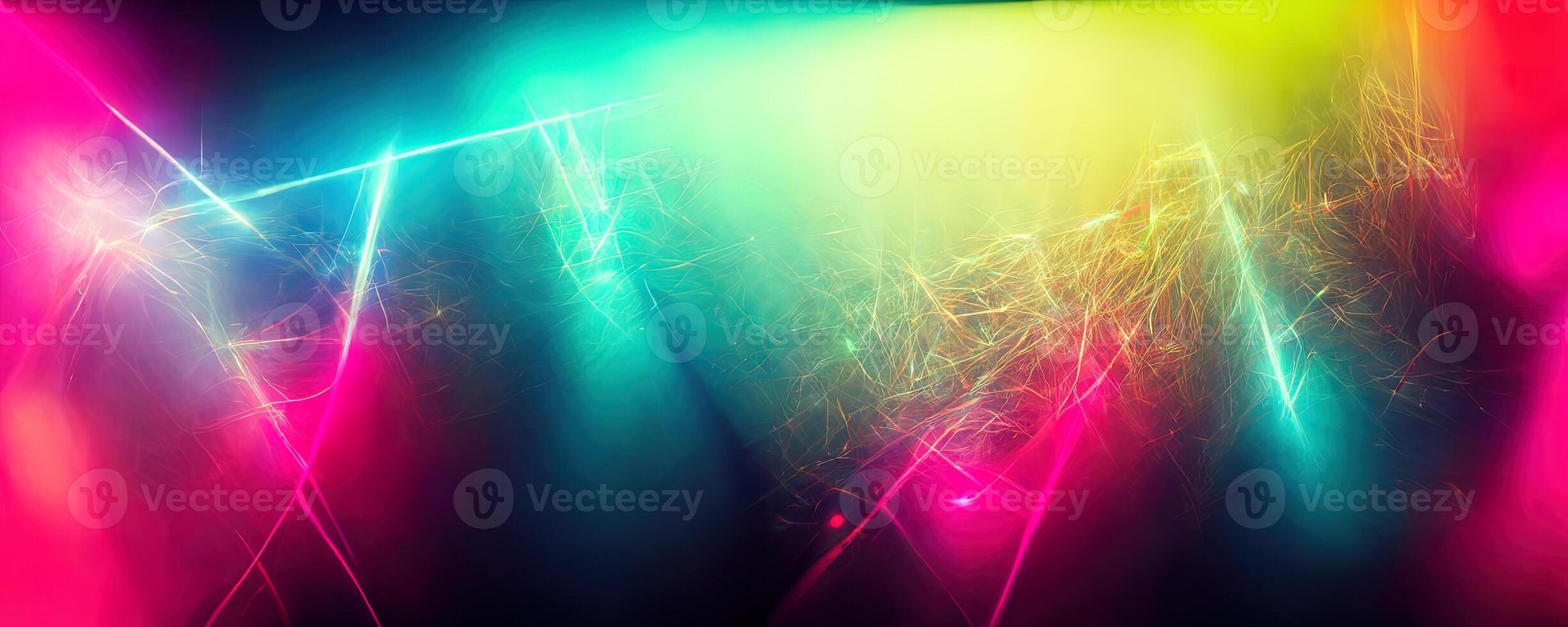 illustration of gaming background abstract, cyberpunk style of gamer wallpaper, neon glow light of sci-fi. Glowing iridescent neon lights for both light and dark backgrounds. photo