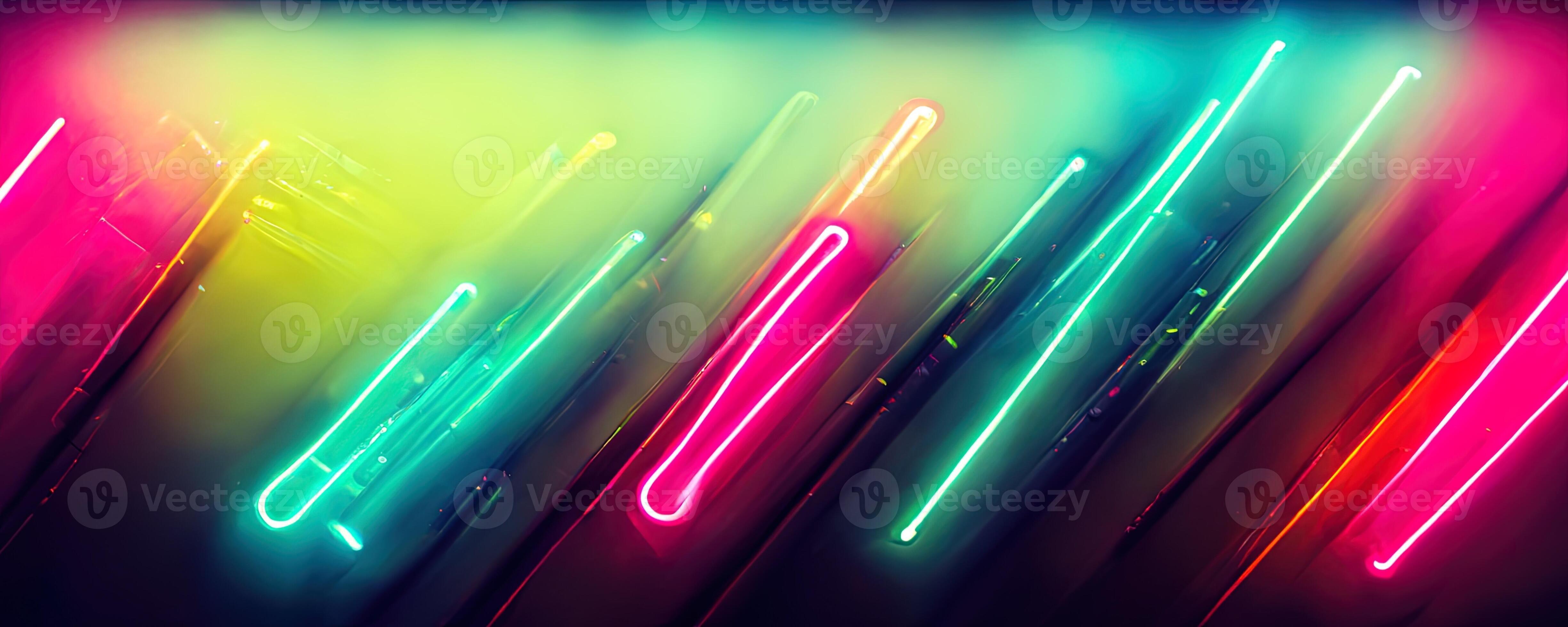 illustration of gaming background abstract, cyberpunk style of gamer  wallpaper, neon glow light of sci-fi. Glowing iridescent neon lights for  both light and dark backgrounds. Generative AI 23486370 Stock Photo at  Vecteezy