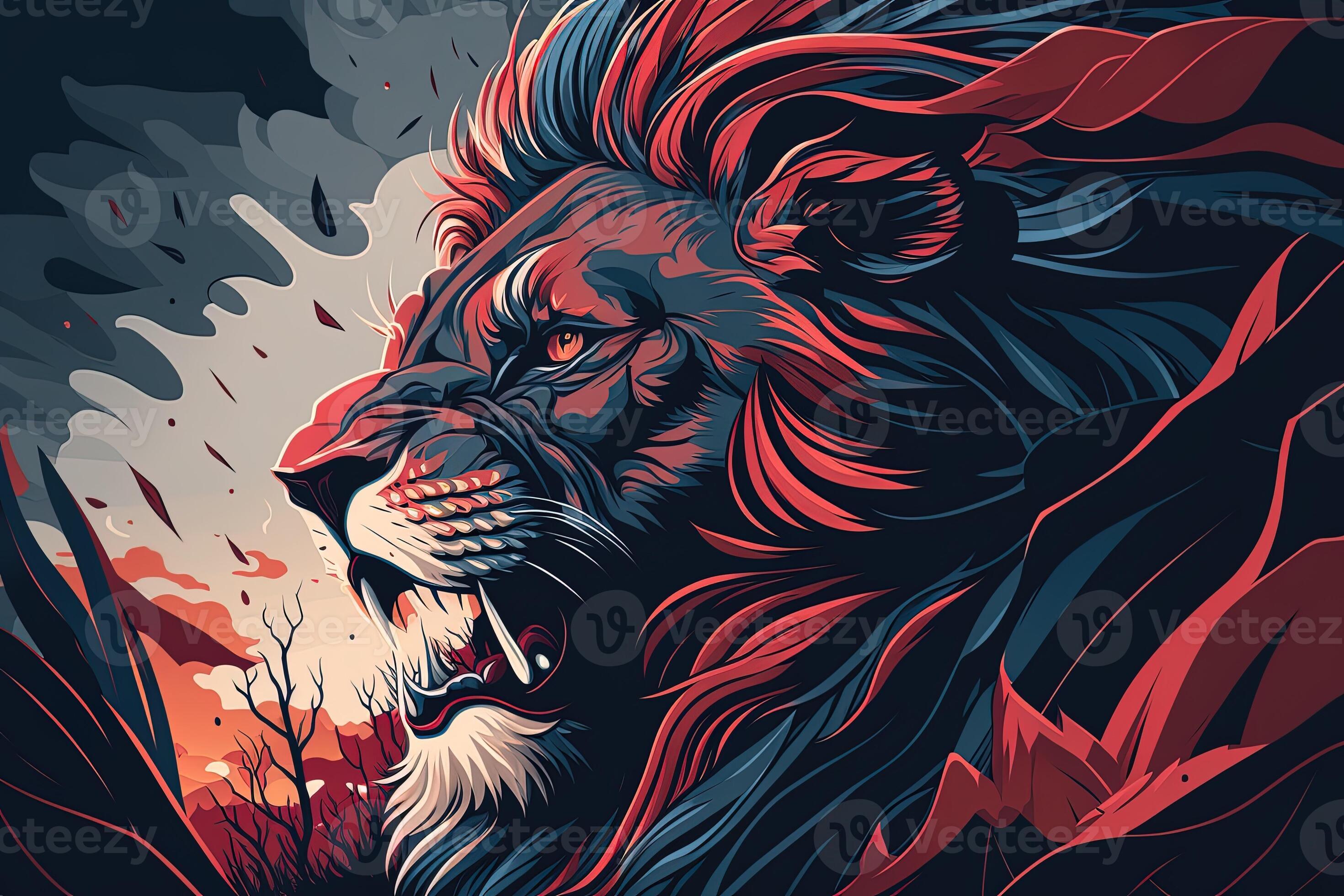 lion wallpaper 3d