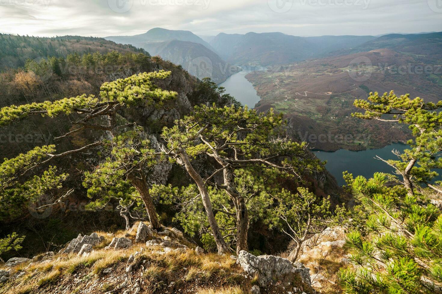 Scenic mountains view photo