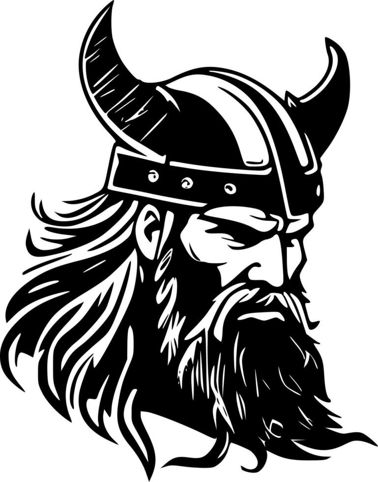 Viking - High Quality Vector Logo - Vector illustration ideal for T-shirt graphic