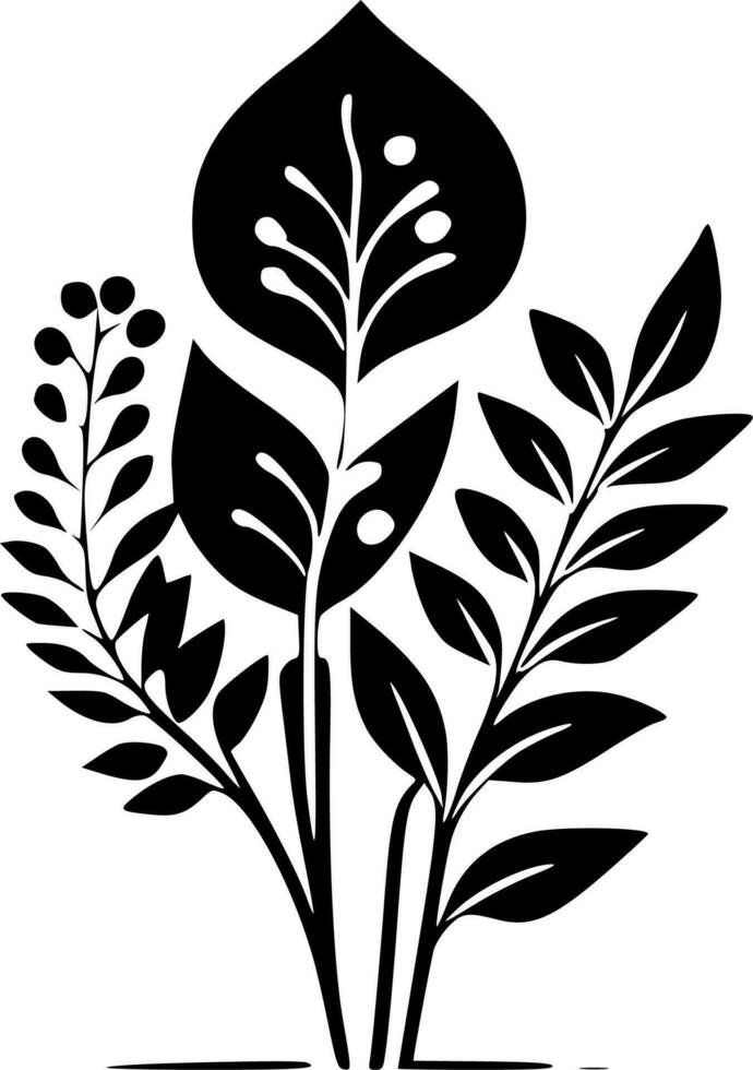 Botanical, Minimalist and Simple Silhouette - Vector illustration