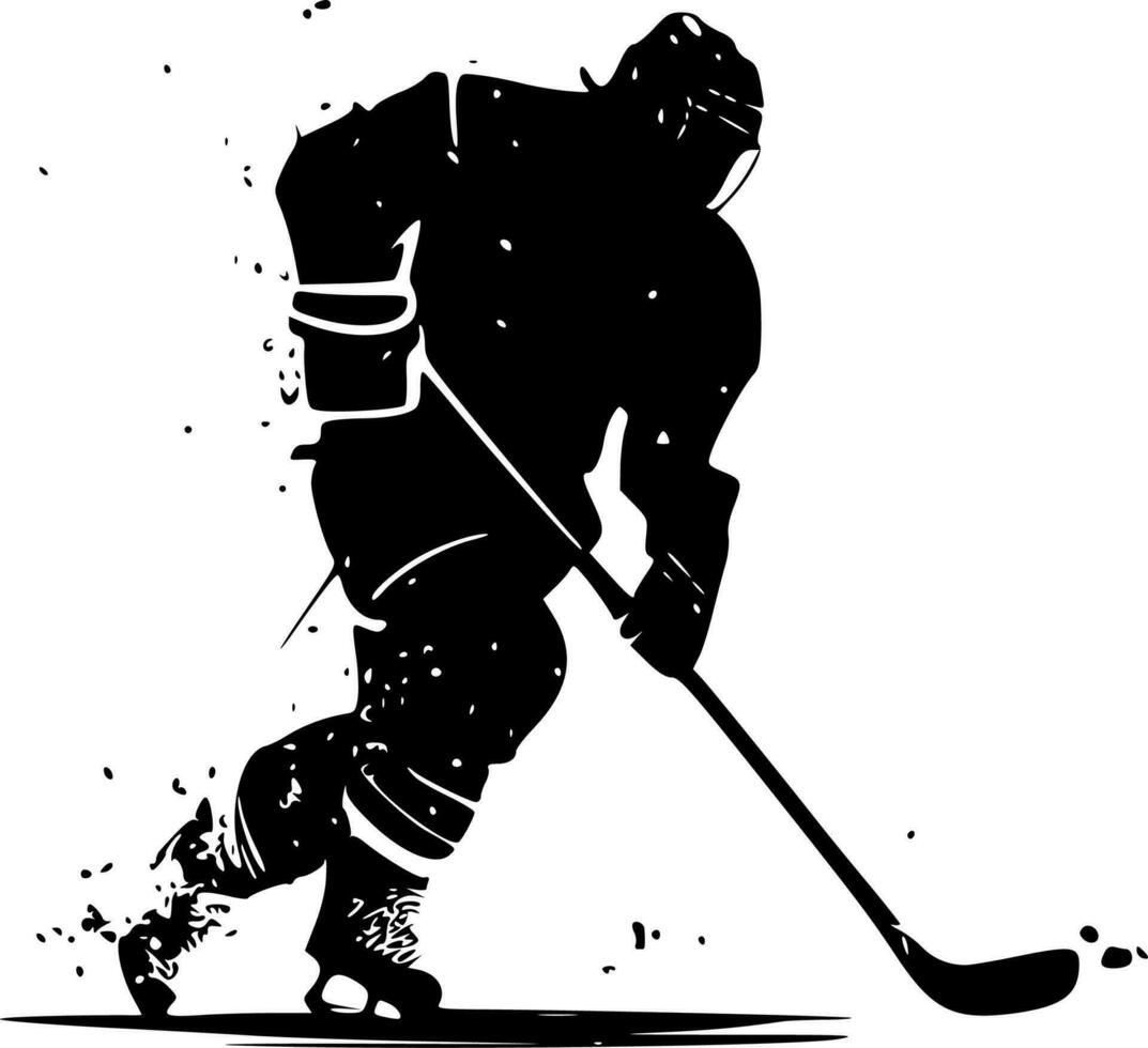 hockey - alto calidad vector logo - vector ilustración ideal para camiseta gráfico