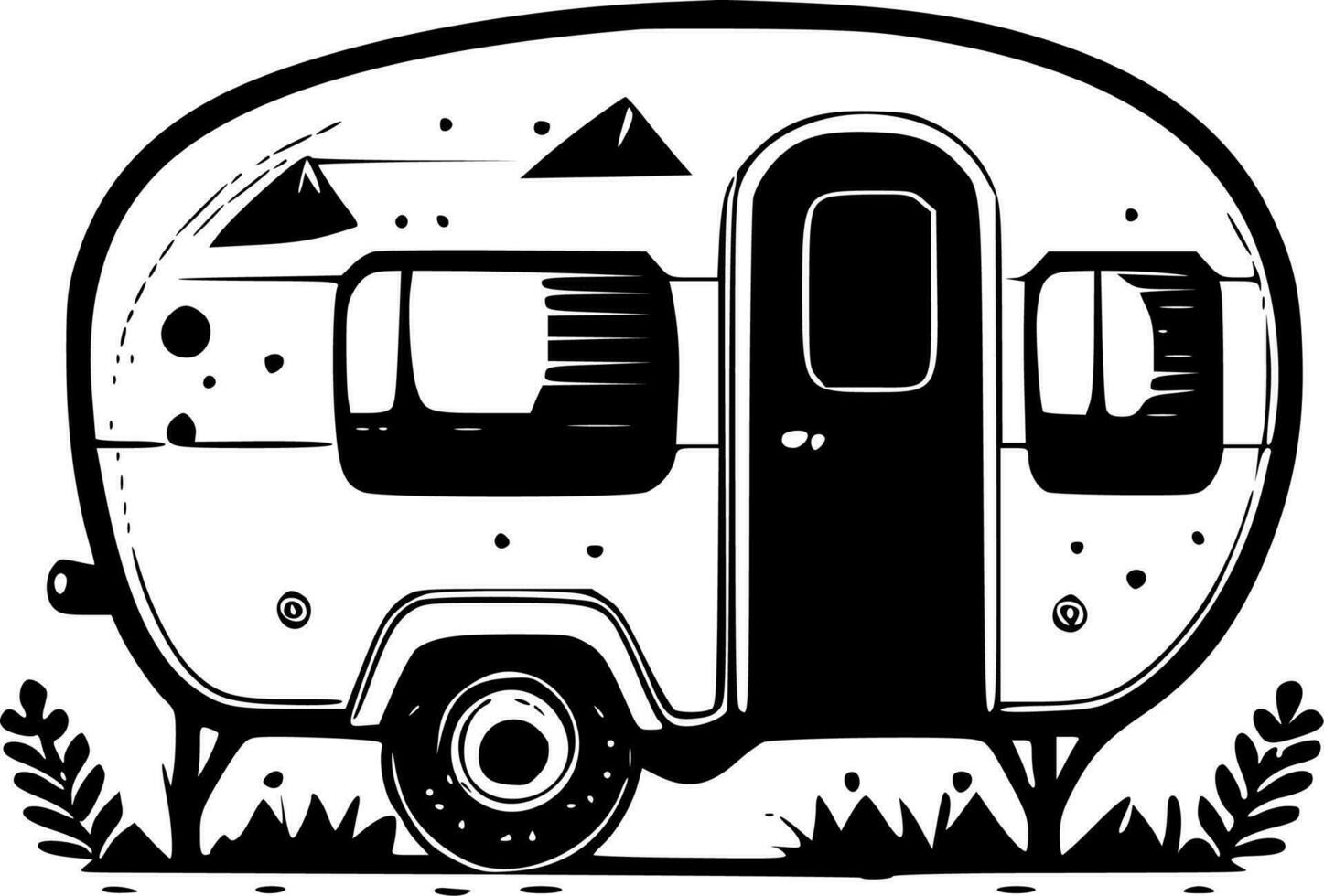 Camper - High Quality Vector Logo - Vector illustration ideal for T-shirt graphic