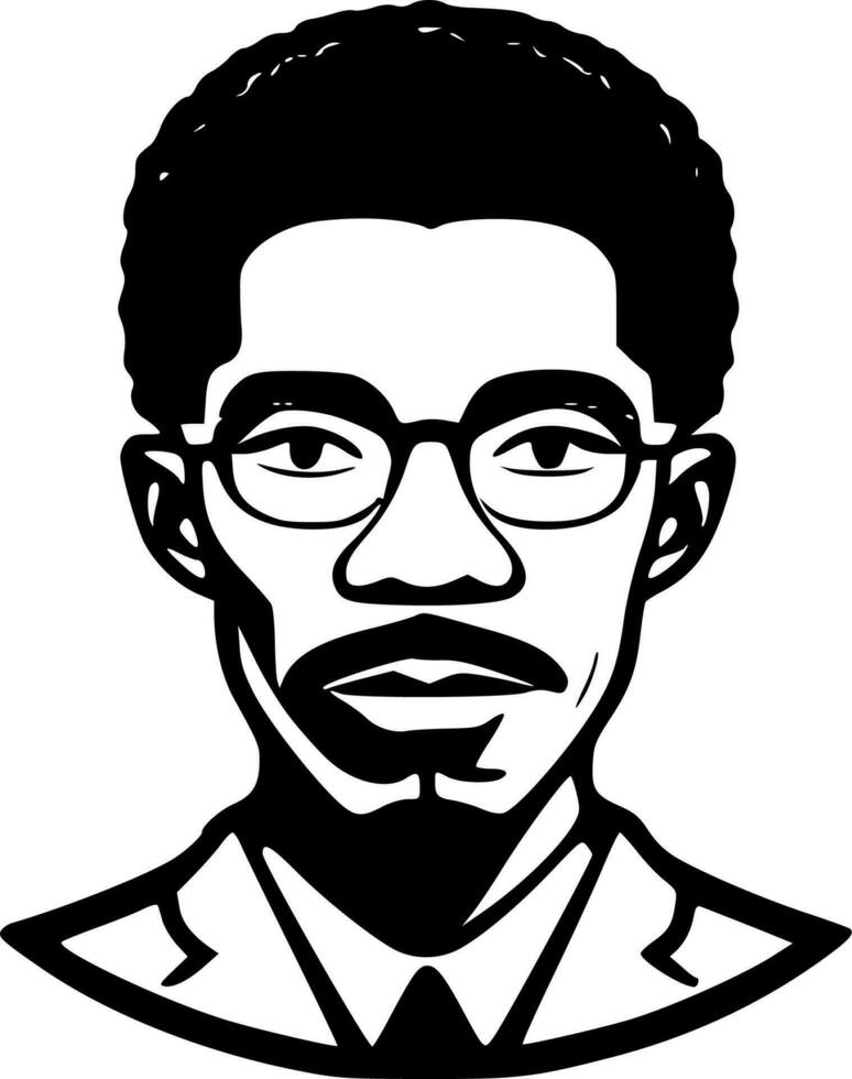 Black History - Minimalist and Flat Logo - Vector illustration