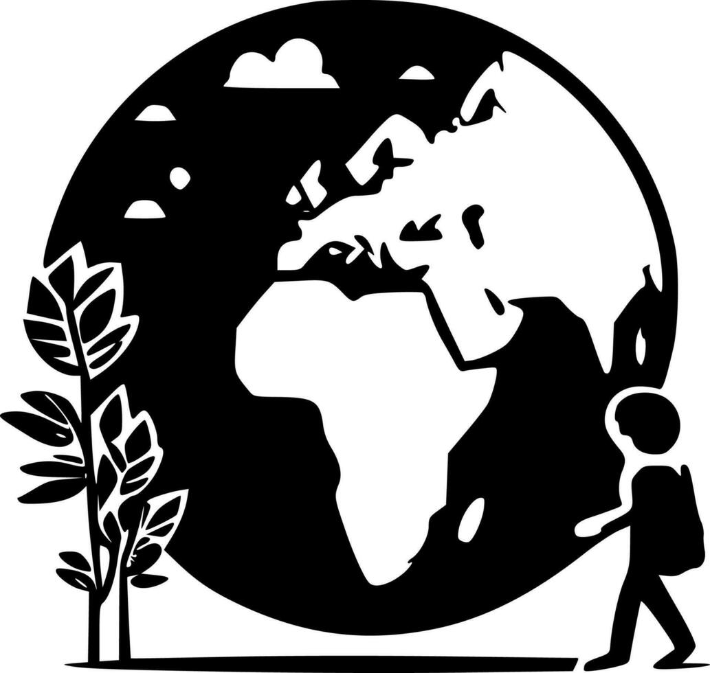 Earth Day - High Quality Vector Logo - Vector illustration ideal for T-shirt graphic