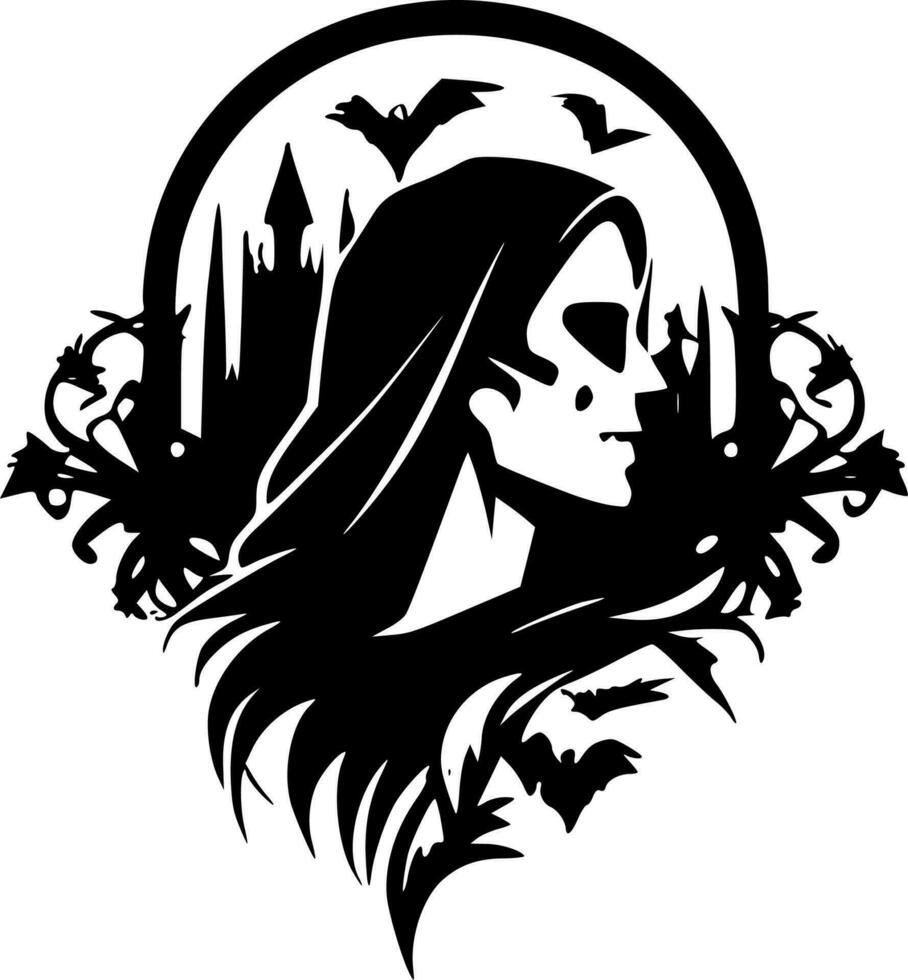 Gothic - Minimalist and Flat Logo - Vector illustration