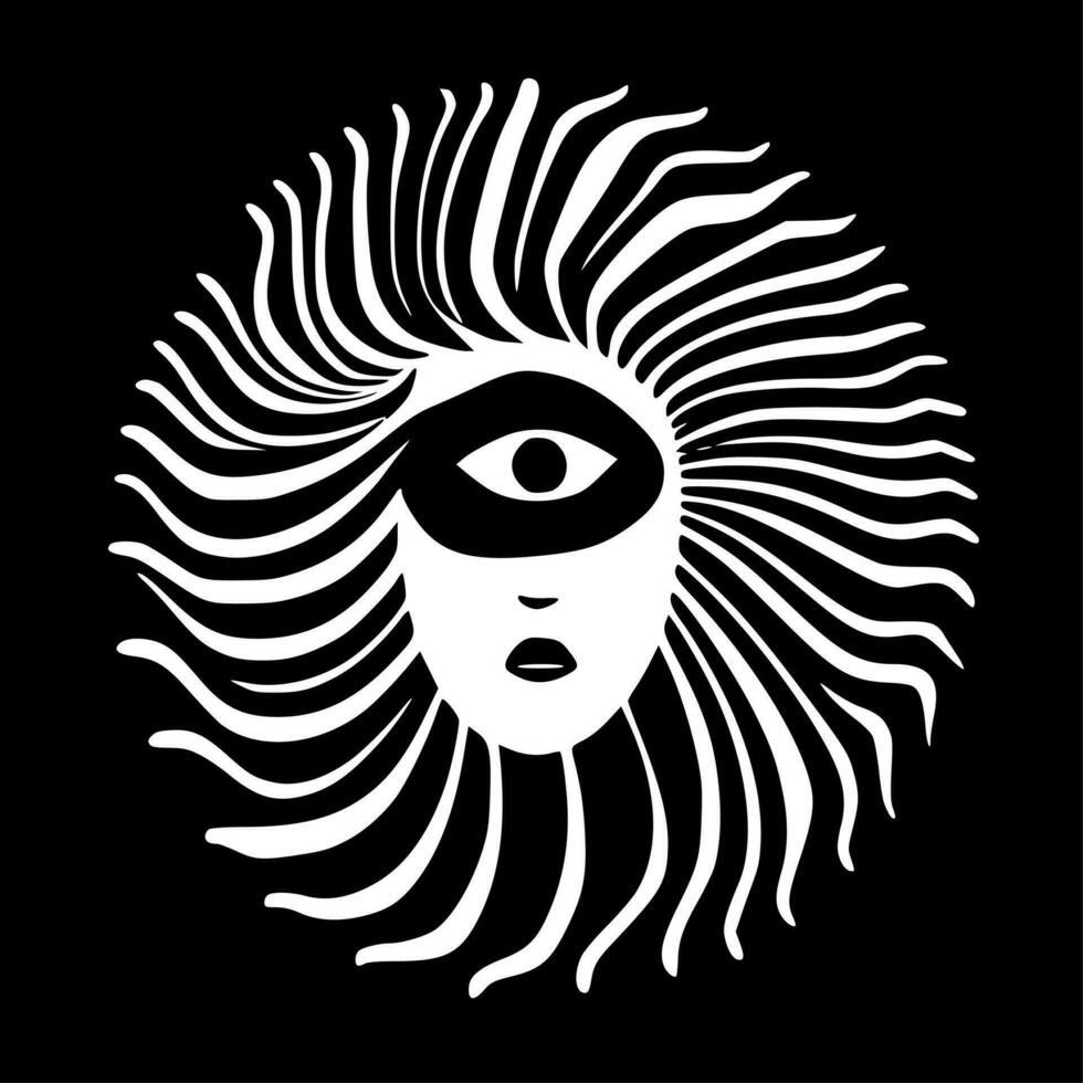 Psychedelic - High Quality Vector Logo - Vector illustration ideal for T-shirt graphic