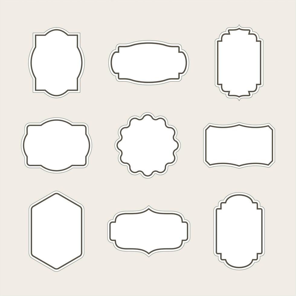Frame set illustration vector