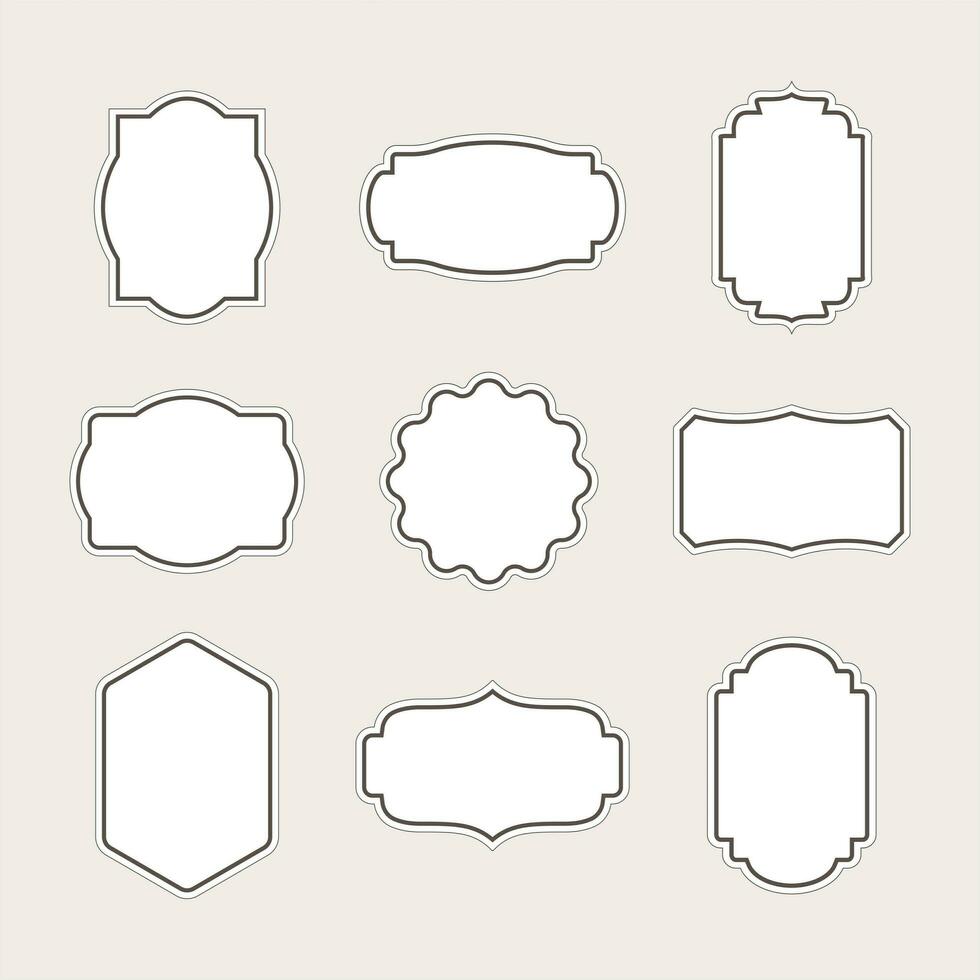 Frame set illustration vector