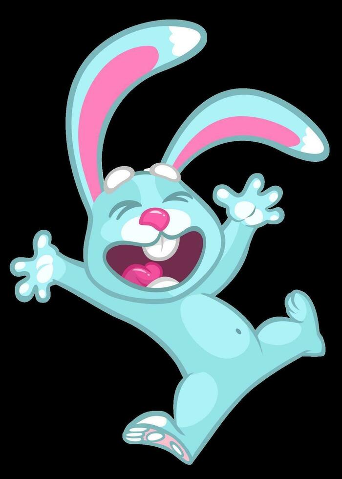 Easter cartoon bunny rabbit vector
