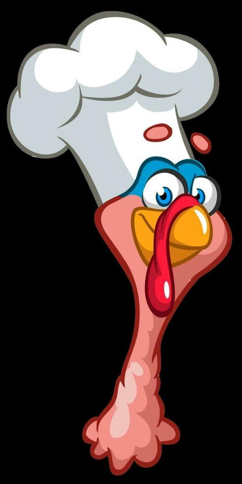 Cartoon happy cute thanksgiving turkey bird. Vector illustration. Design for Thanksgiving Day