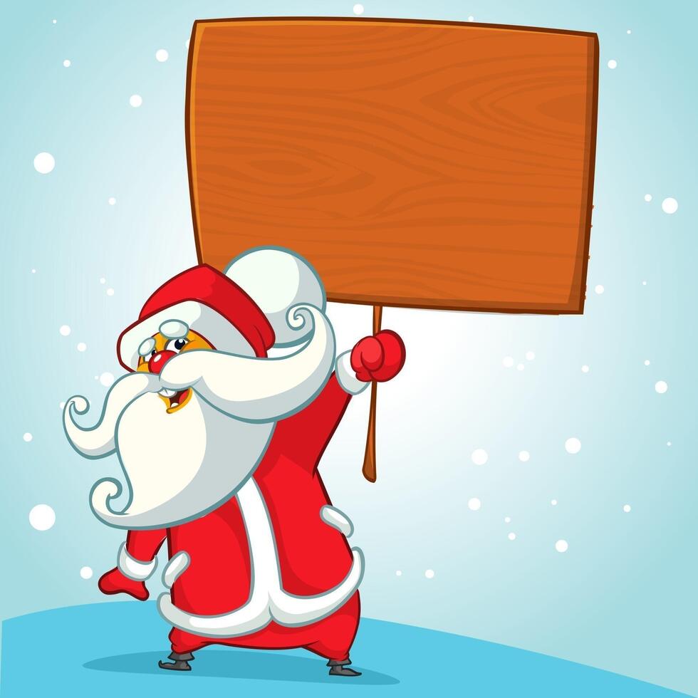 Christmas cartoon of Santa Claus. Vector illustration