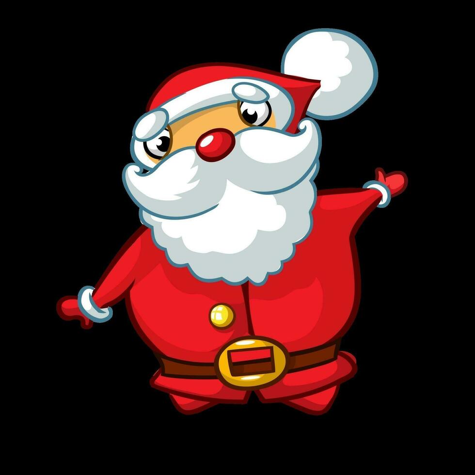 Christmas cartoon of Santa Claus. Vector illustration