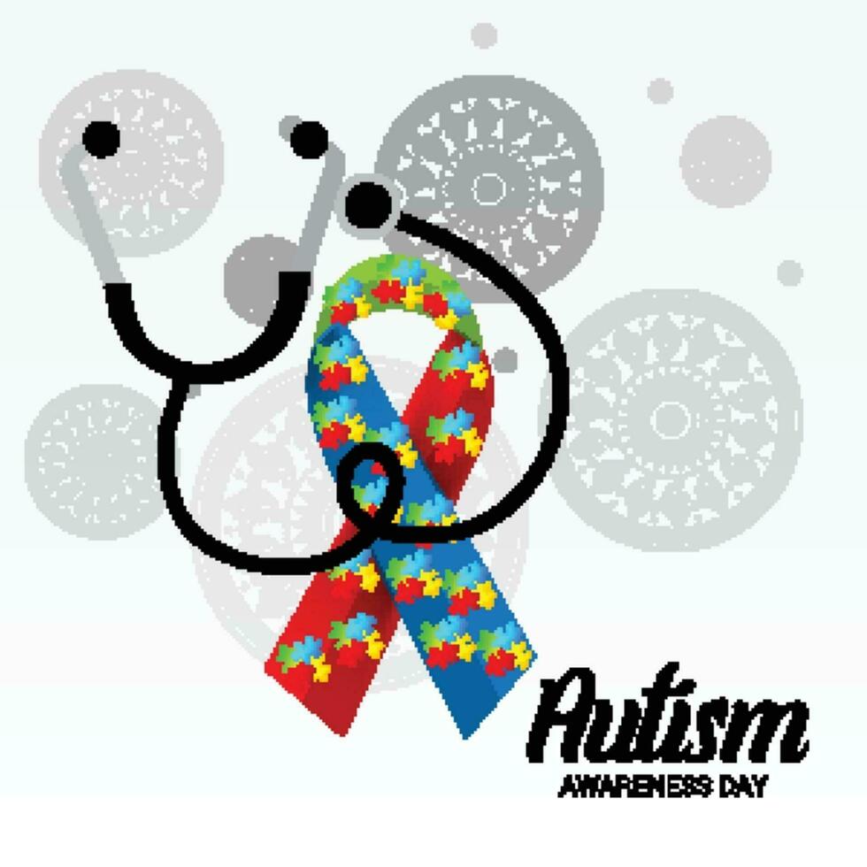 Autism Day Background. vector