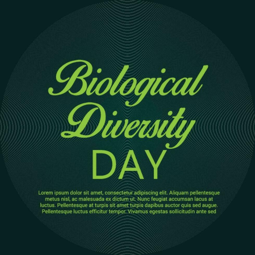 illustration of a Background for International Day for Biological Diversity. vector