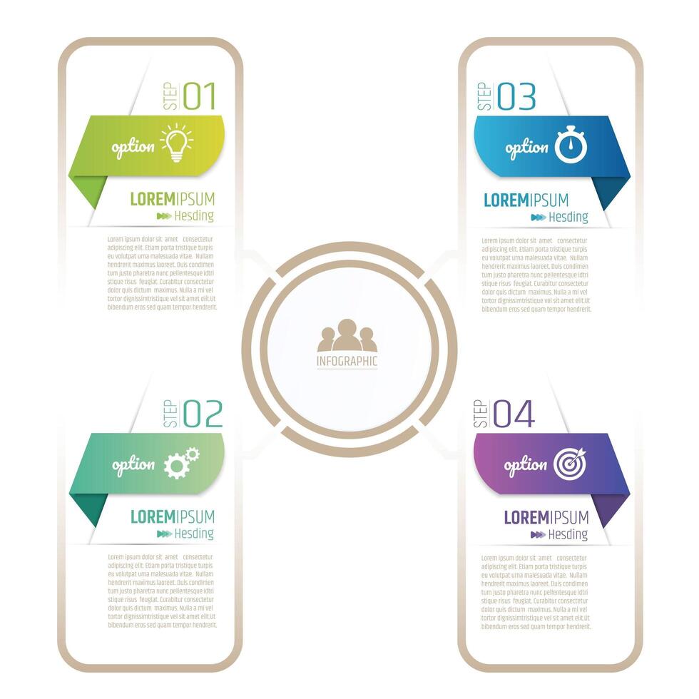 creativo concepto infografía para negocio datos visualización proceso gráfico resumen elementos de grafico diagrama con pasos opciones partes o procesos vector negocio modelo para presentación