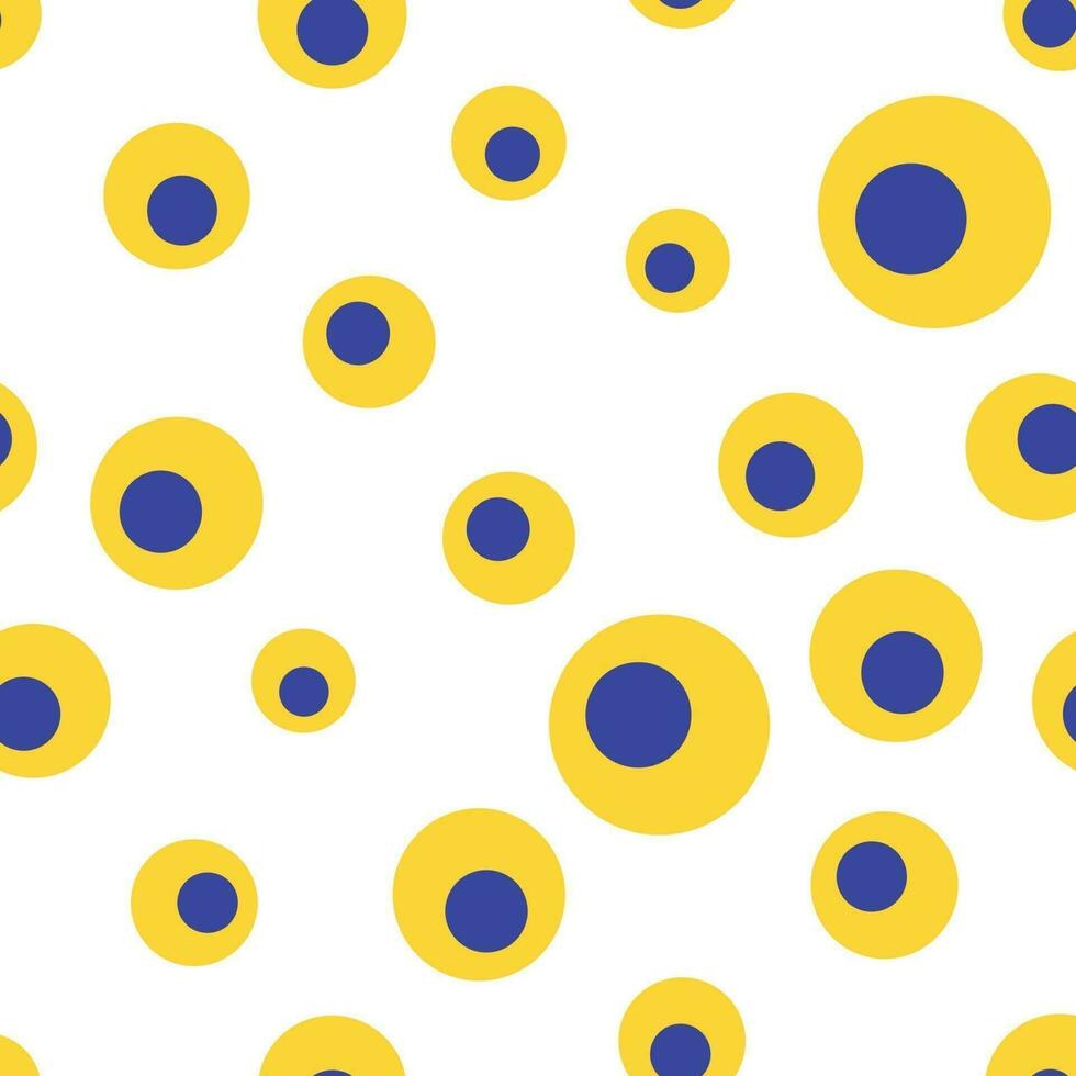 psychedelic groovy pattern with circles vector