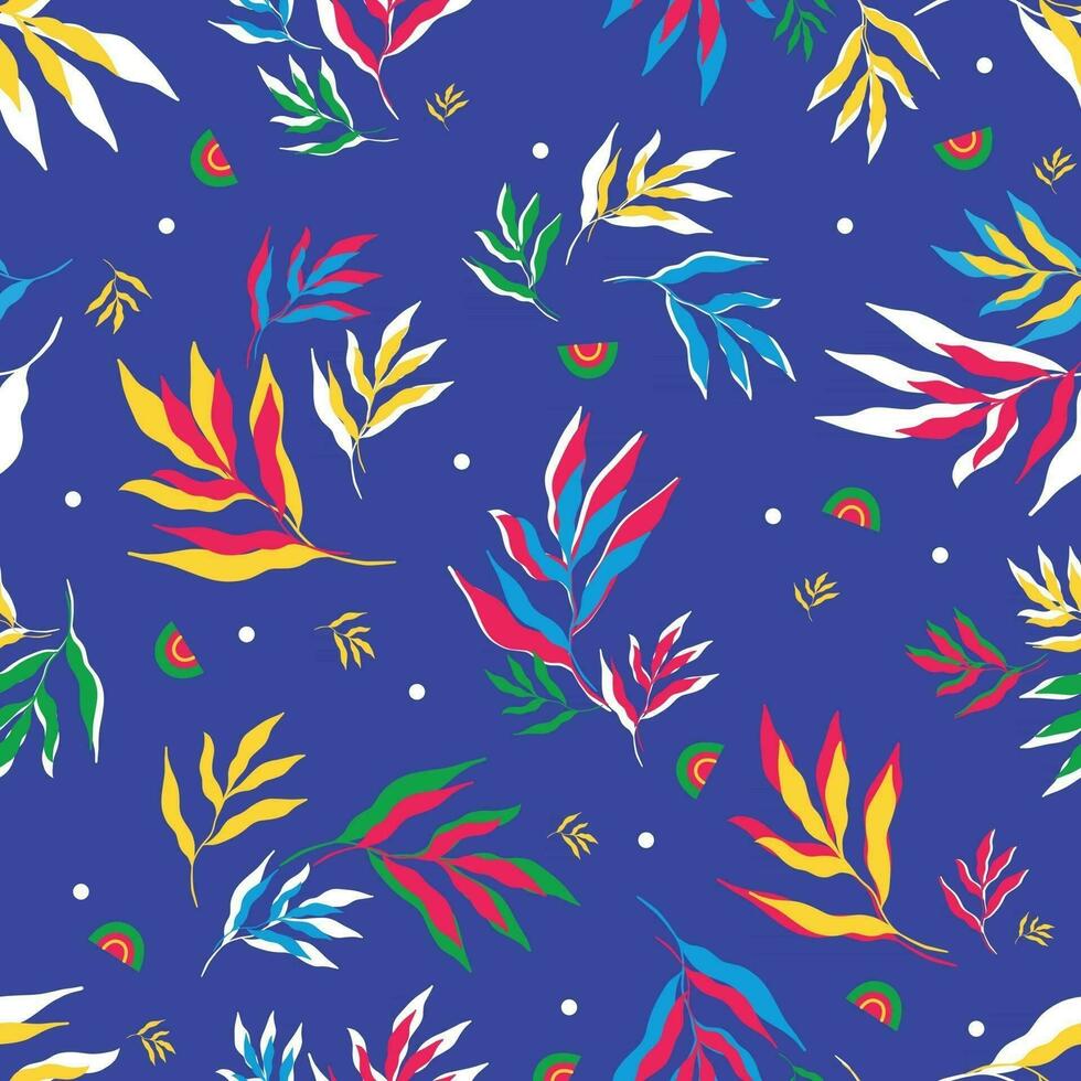 pattern of tropical leaves vector