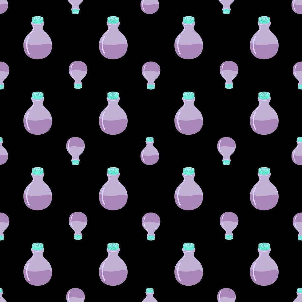 bottles seamless pattern vector