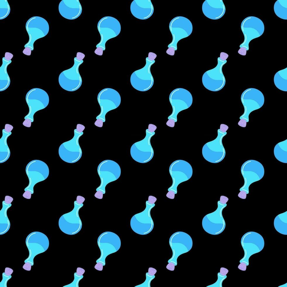 bottles seamless pattern vector