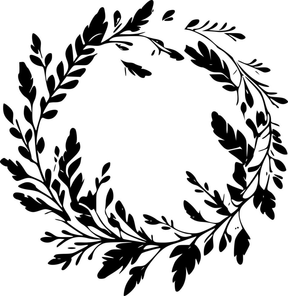 Wreath - High Quality Vector Logo - Vector illustration ideal for T-shirt graphic