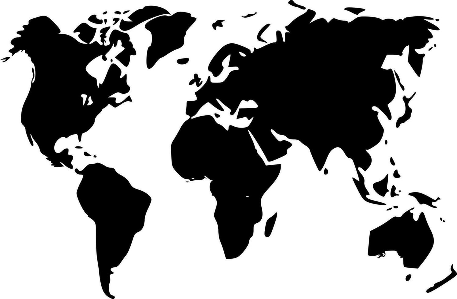 World - Minimalist and Flat Logo - Vector illustration