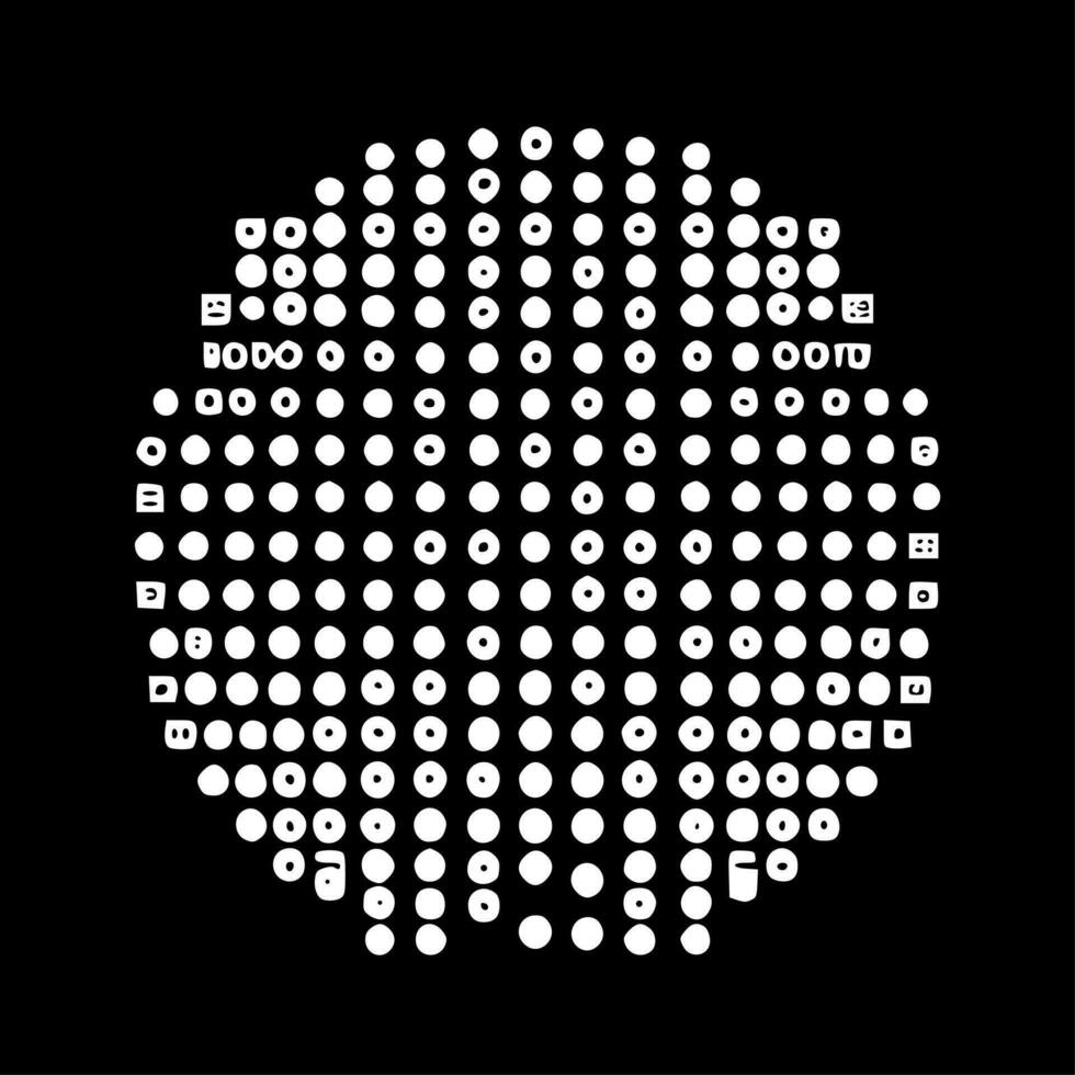 Binary Code - Minimalist and Flat Logo - Vector illustration
