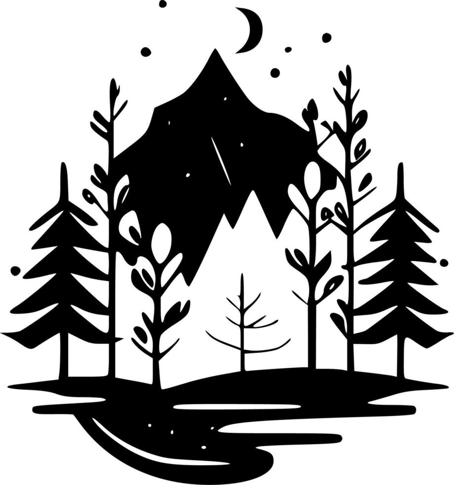 Nature - High Quality Vector Logo - Vector illustration ideal for T-shirt graphic