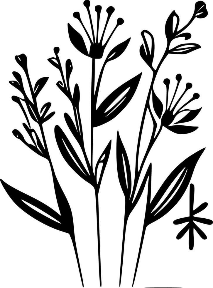 Birth Flower, Minimalist and Simple Silhouette - Vector illustration