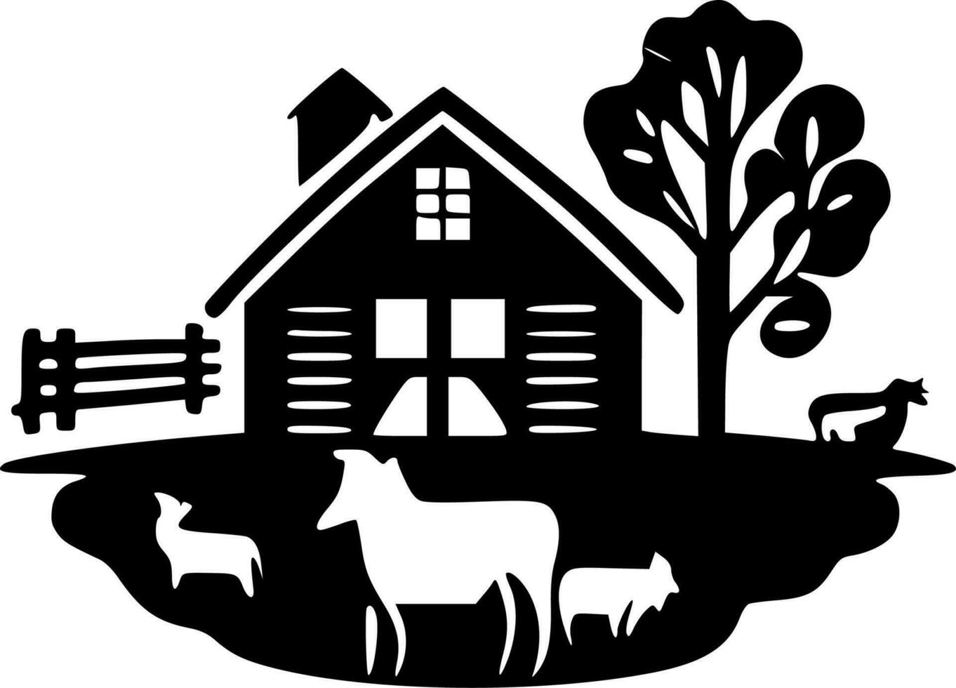 Farm - High Quality Vector Logo - Vector illustration ideal for T-shirt graphic