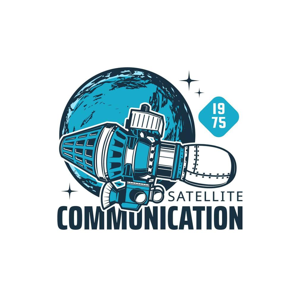 Telecommunication satellite, near earth shuttle vector