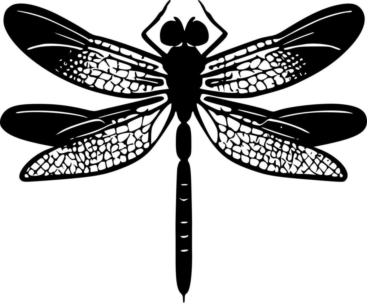 Dragonfly - Minimalist and Flat Logo - Vector illustration