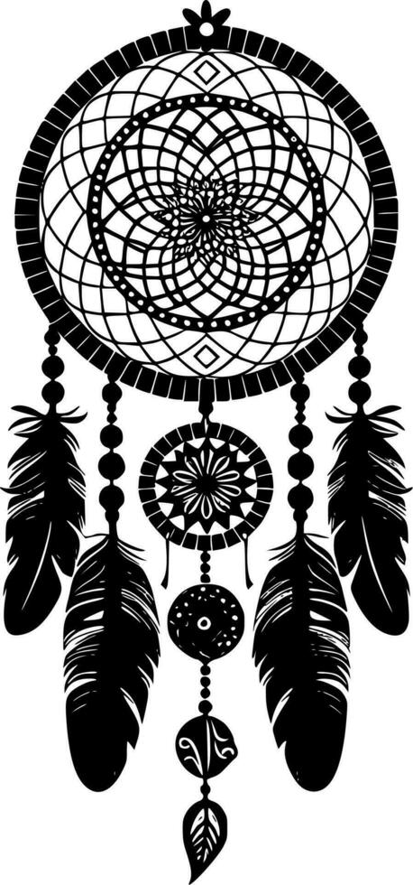 Dream Catcher - High Quality Vector Logo - Vector illustration ideal for T-shirt graphic