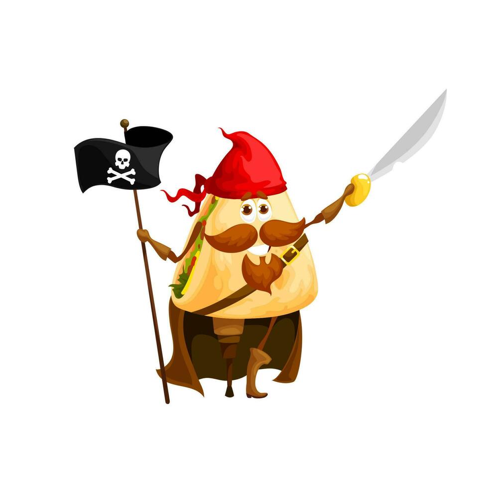 Cartoon fettuccine italian pasta pirate or corsair character. Isolated  vector traditional noodle armed with a gun, sailing the culinary seas,  ready to protect treasure and ensure delicious pasta feast Stock Vector  Image